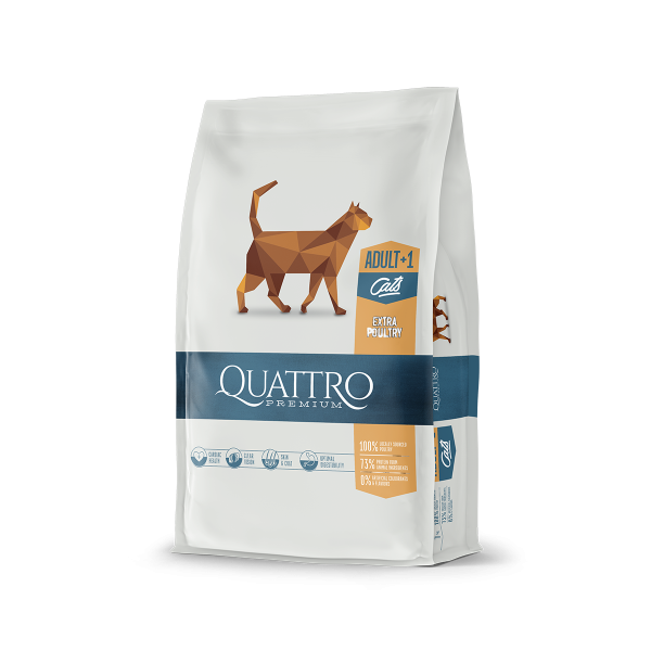 Quattro Extra Poultry with poultry dry cat food