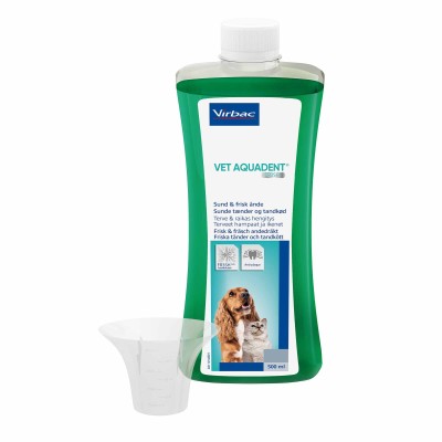 Virbac, Vet Aquadent, ополаскиватель для зубов собак и кошек