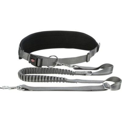 TRIXIE  Juosmens diržas su pavadėliu, paminkštintas neoprenu, diržas 70-130 cm-9 cm