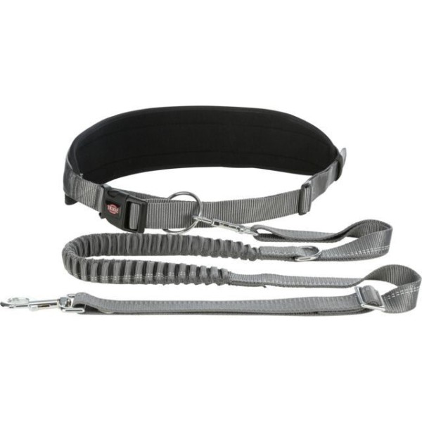 TRIXIE  Juosmens diržas su pavadėliu, paminkštintas neoprenu, diržas 70-130 cm-9 cm